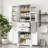 Storage Cabinet With Multi-Functional Storage Space, Doors With Storage Shelves, 2 Drawers, Adjustable Shelf-8864890