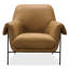 CC Metal Frame Leather Club Chair-123293298