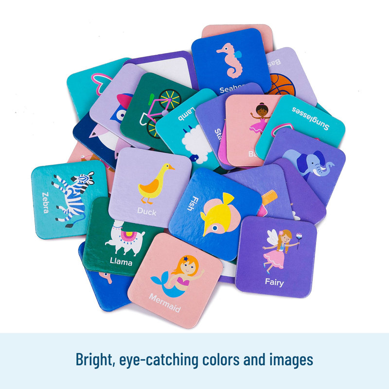 Wildkin Memory Matching Game – 36 Educational Pairs for Toddlers & Preschool - Girl