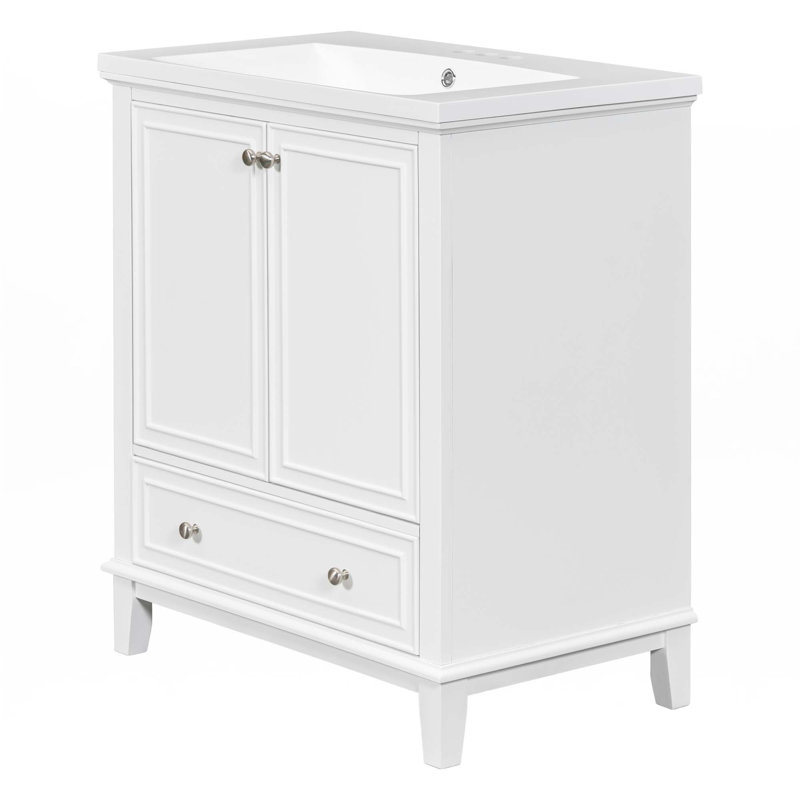 Meuble-lavabo 30 po avec lavabo, Blanc