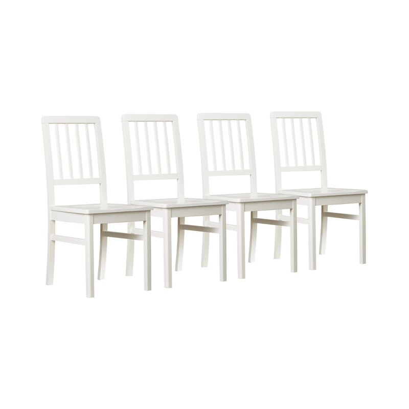 Littell 18'' H Solid Wood Side Chair, White