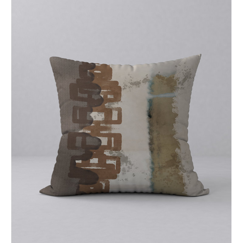 Abstract Throw Pillow, 24" H x 24" W