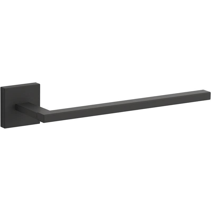 Square Towel Arm, Matte Black