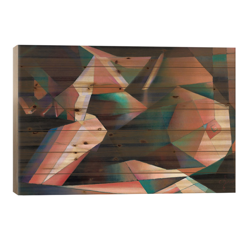 «Estefanita Ode To Tamara De Lempicka On Wood» par Corné Akkers, reproduction, H 26 po x l 40 po x P 1,5 po