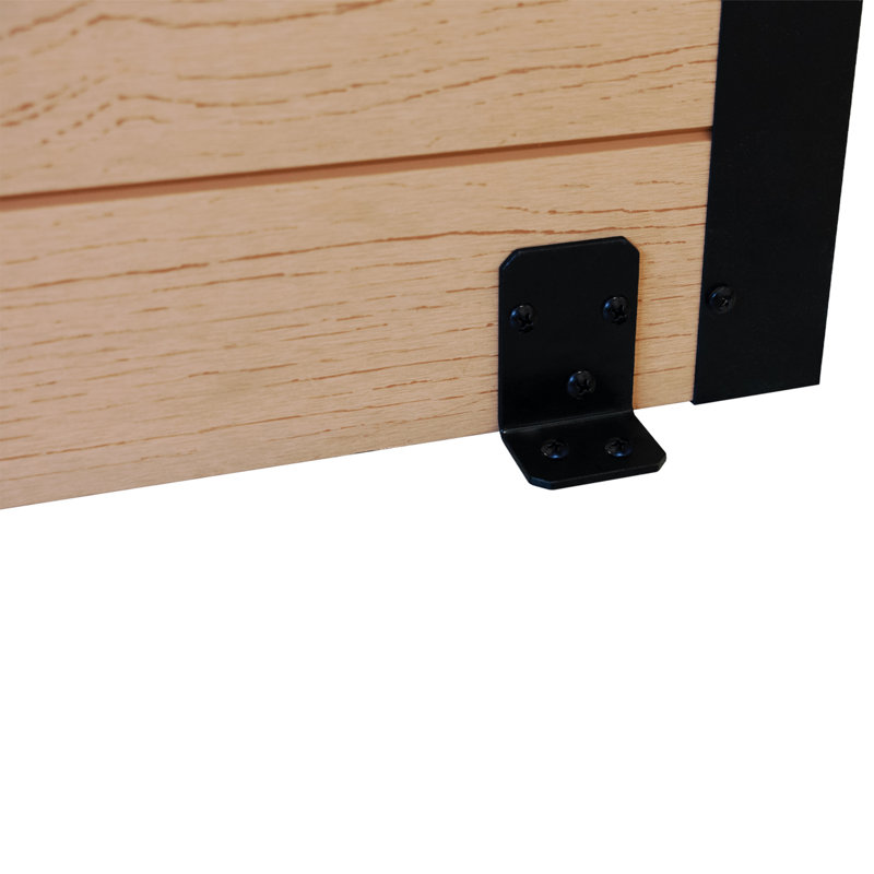 Cedar Freestanding Vinyl Privacy Screen with Planter Box