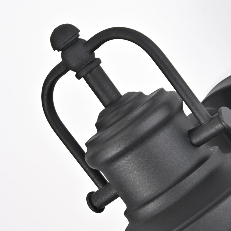 Luminaire de grange d'extérieur Bowerman, Noir texturé