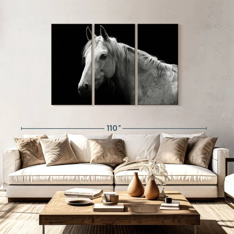 Brampt Horse Headshot, 48" H x 74" W