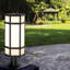 Lampadaire d'extérieur à DEL MONTE, noir