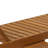 Ermont Outdoor Rubberwood Wood Chaise Lounge