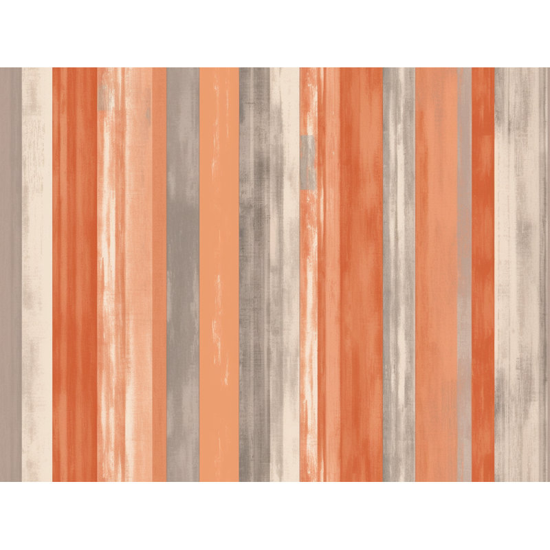 Paire de rideaux obscurcissant en polyester Tanica, L 40 po x L 61 po, Orange / argenté