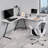 L Shaped Gaming Home Office Desk-1946090259