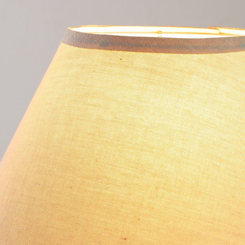 Wicker/Rattan Table Lamp with Fabric Shade