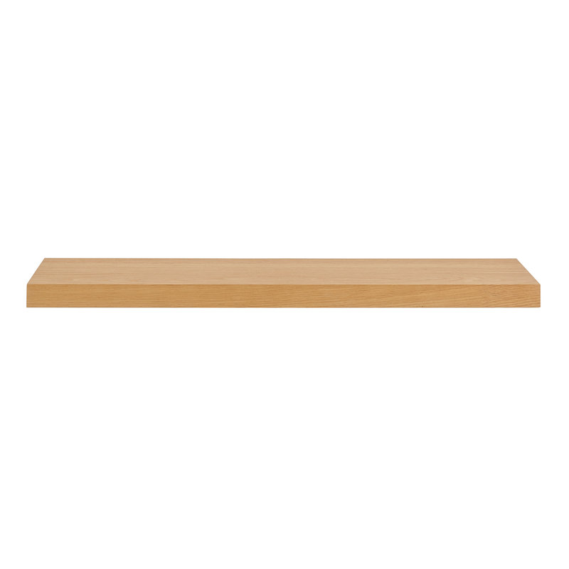Sherice Manufactured Wood Floating Shelf, 1.97" H x 43.21" W x 10.24" D, Oak