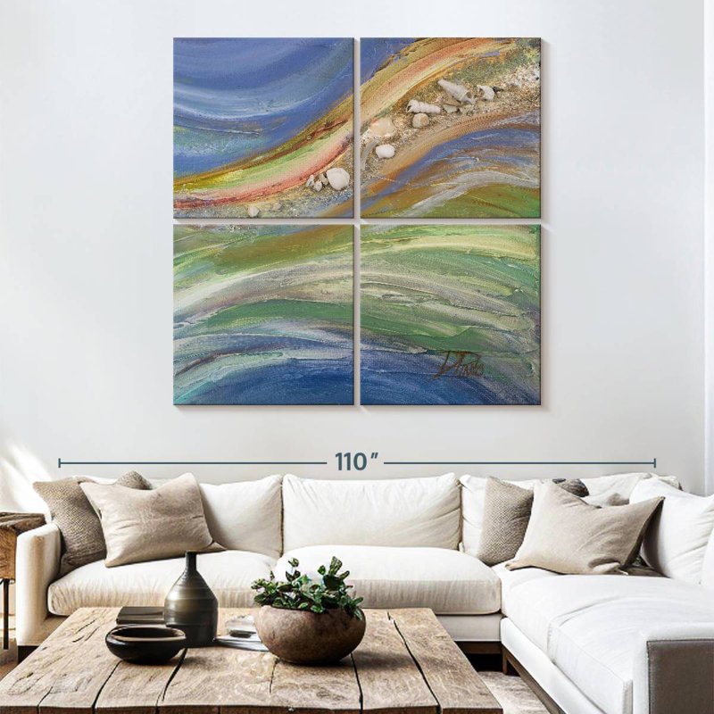Avery The Sea III, 74" H x 74" W