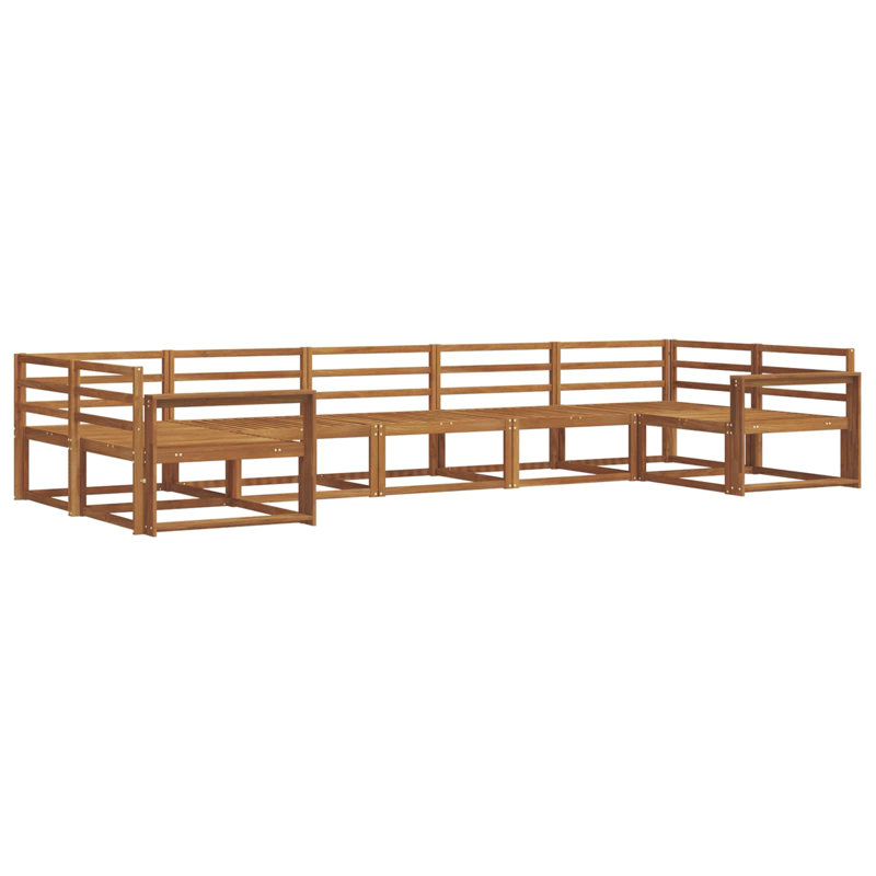 404 cm W Solid Wood Patio Corner Sofa