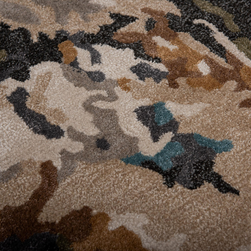 Tapis en laine avec tencel, Rectangle de 5 pi x 8 pi