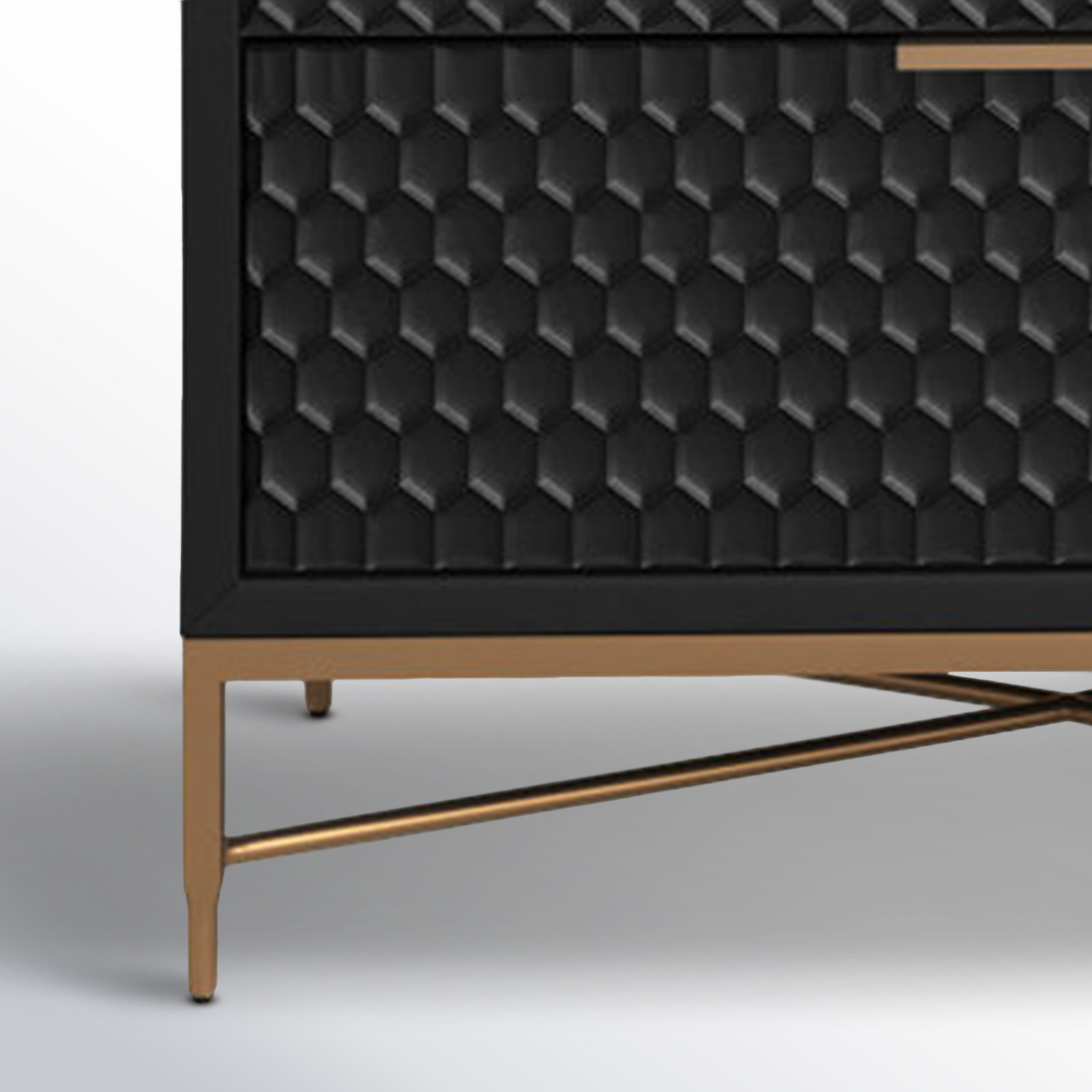 Capra 30" W 5-Drawer Wood Standard Dresser, Black