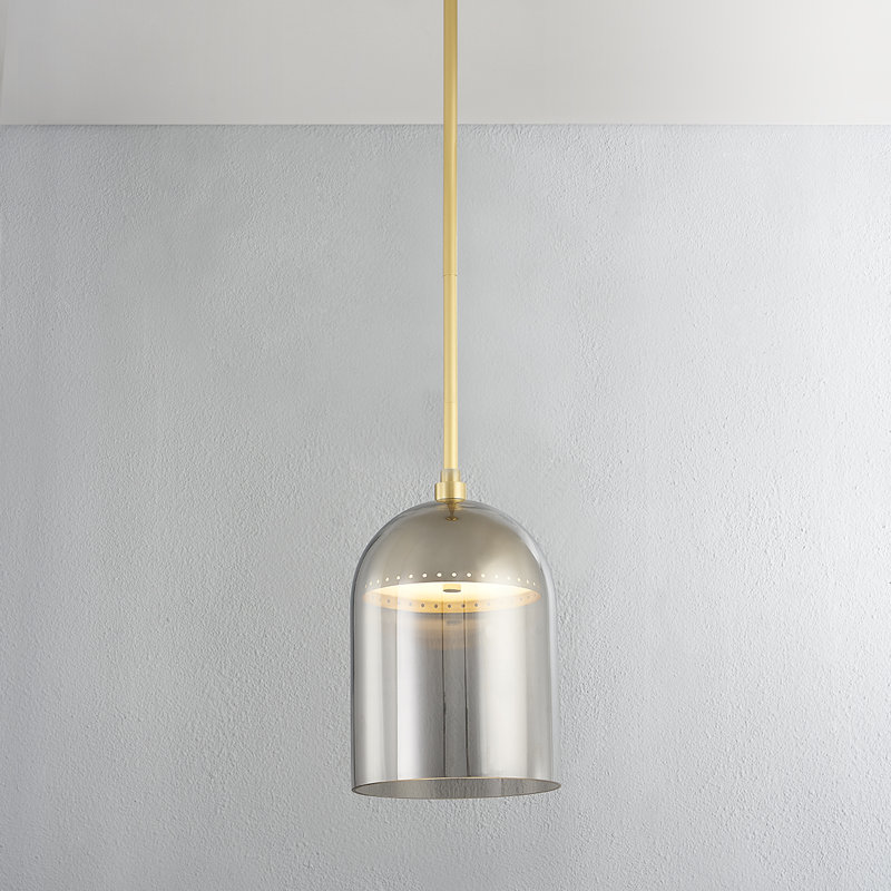 Luminaire suspendu 1 lumière DORVAL, H 18 po x l 9 po x P 9 po