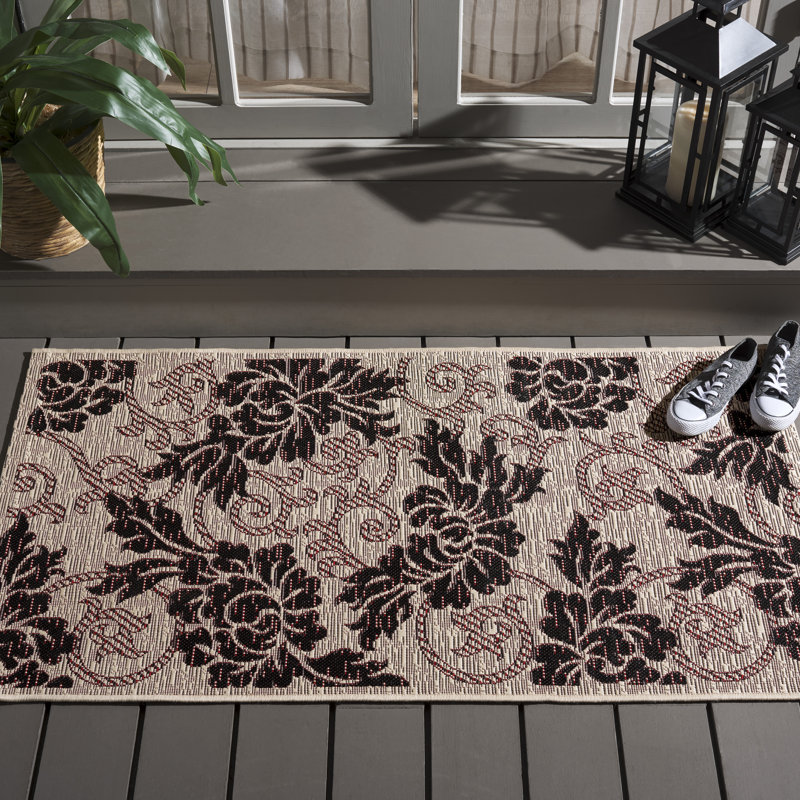 Herefordshire Performance Floral Indoor/Outdoor Area Rug, Rectangle 2'7" x 5'