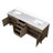 Laurel 84 in W x 22 in D Double Bath Vanity Top-82319306-82319309