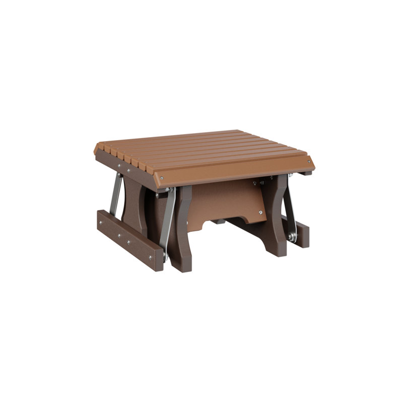 Repose-pieds berlinois berlinois de qualité supérieure, Cedar Top/Chocolate Brown Base