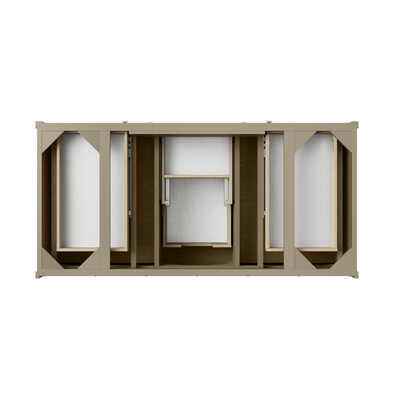 Chicago 48'' W Single Vanity, Walnut Whisper, Ethereal Noctis