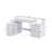 Ravleen 66'' W L-Shaped Computer Desk with Cube Shelves and Cabinet-1242565577