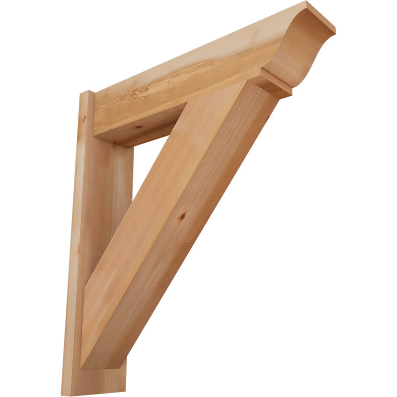 Persienne traditionnelle en bois rustique, P 30 po x H 34 po, Cèdre rouge occidental l 7 1/2 po (lisse)