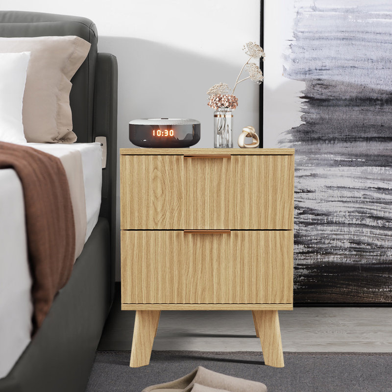 Jahgeer 15.7'' W Nightstand, Natural