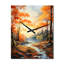 Horloge murale érable doré-99631489