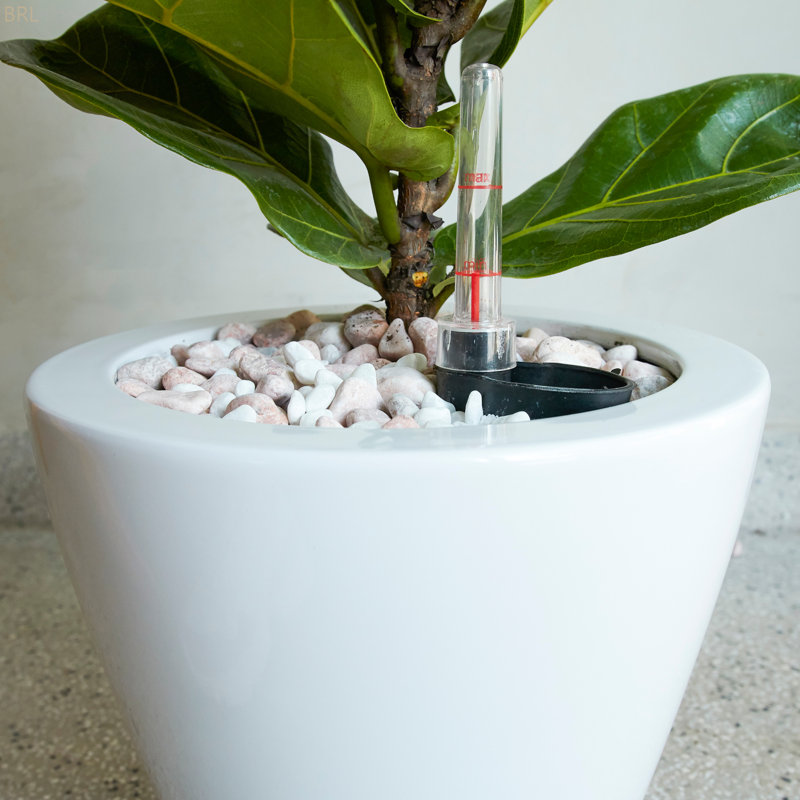 2-Pack Smart Self-watering Planter Pot, White