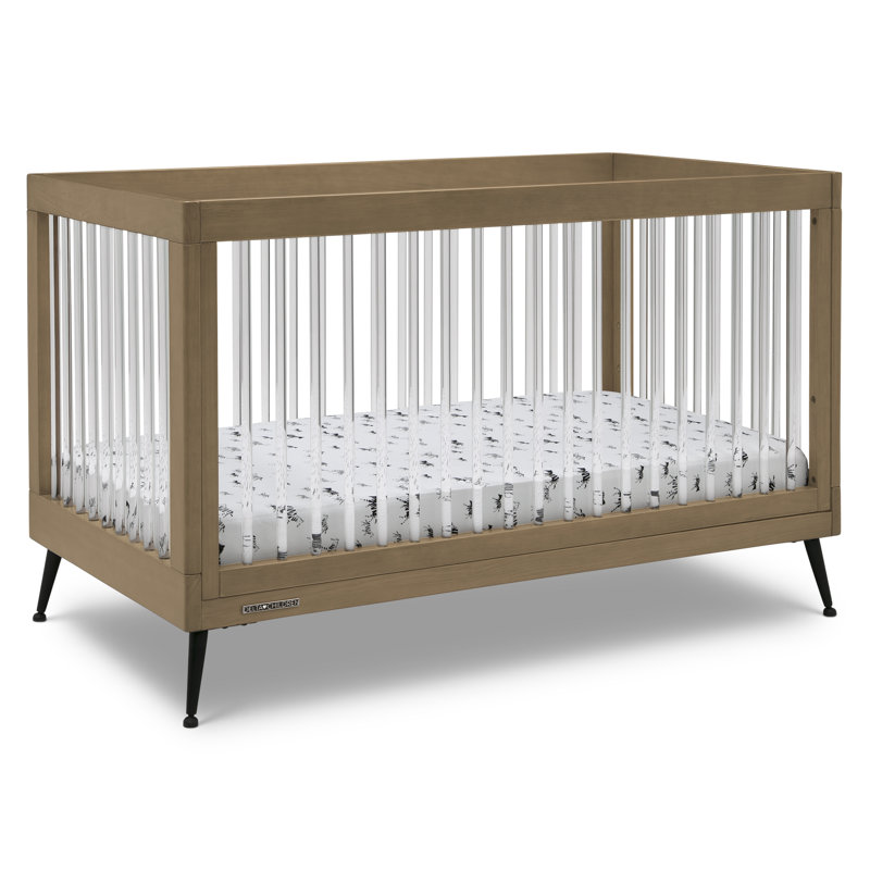 Sloane 4-in-1 Convertible Crib, Acorn/Matte Black