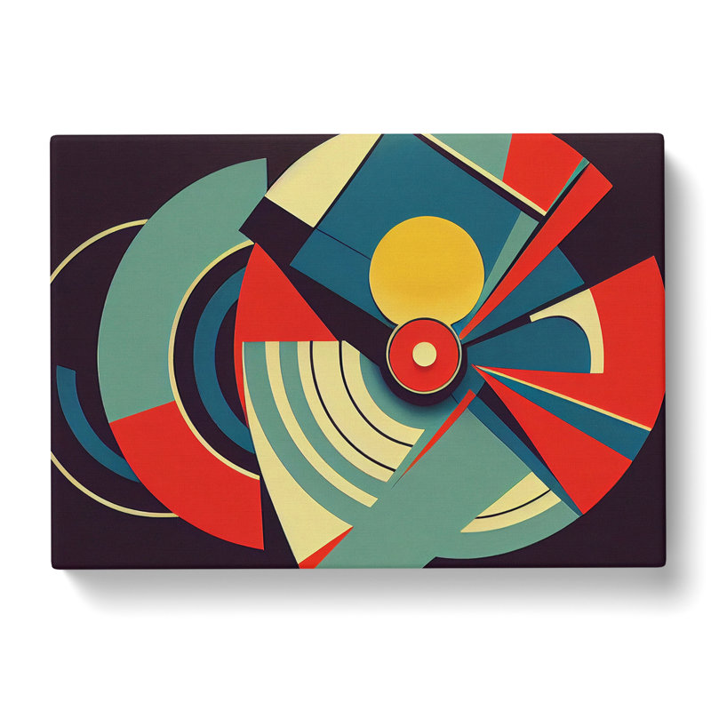 Vinyl Record Art Deco Vol.1 Abstract - Wrapped Canvas, 35cm H x 50cm W x 3cm D