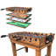 Table de jeu multi-jeux KICK Pentacle de 55 po (140 cm), brune-94554624
