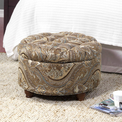 Colma Velvet Ottoman