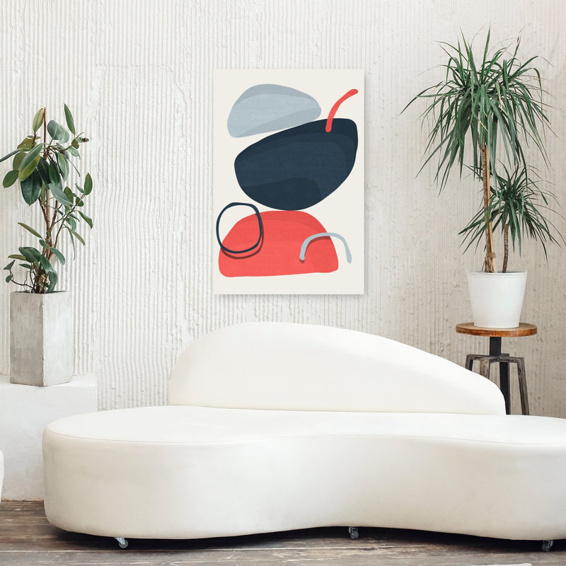 Reproduction d'art contemporain abstrait moderne, H 36 po x l 24 po