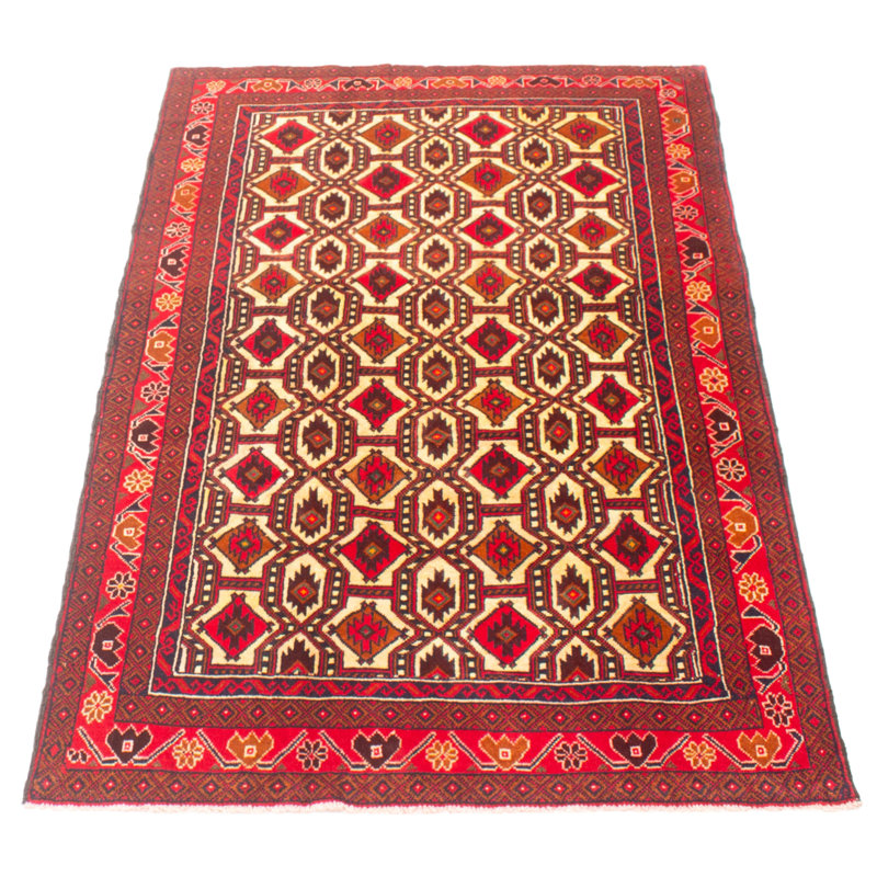 Tapis crème Teimani 3 pi 9 po x 6 pi 7 po