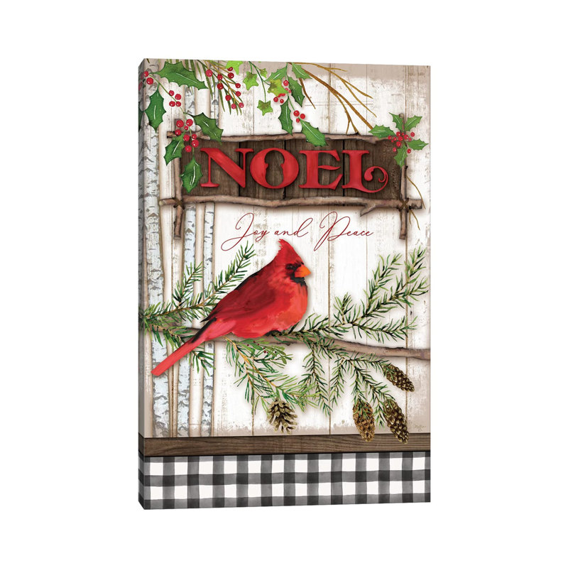Noel Cardinal by Mollie B. - Wrapped Canvas Print, 20.32 cm H x 30.48 cm W