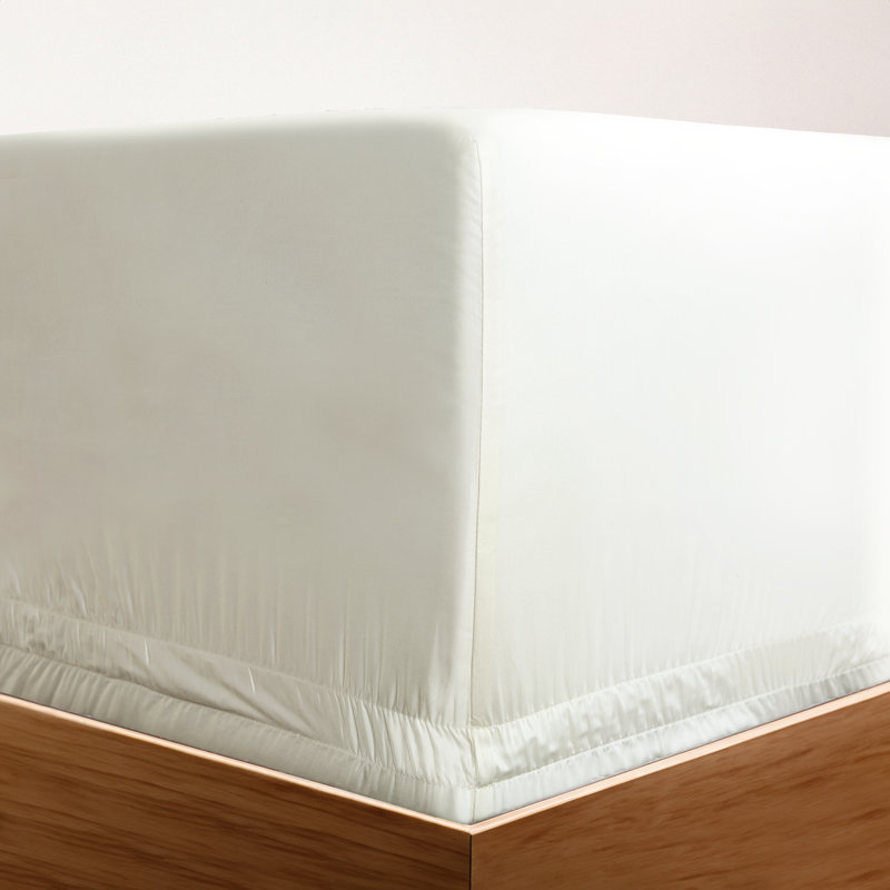 Purefect Fit Adjustable Sateen Fitted Sheet Fitted Sheet, King Fitted Sheet, Ivory