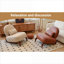 Fauteuil de chambre en similicuir brun Wood-1851782060