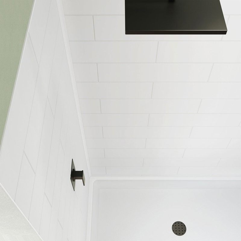 Dreamstone 60 W x 32 D x 84 H Rectangle Shower Stall and Base Included