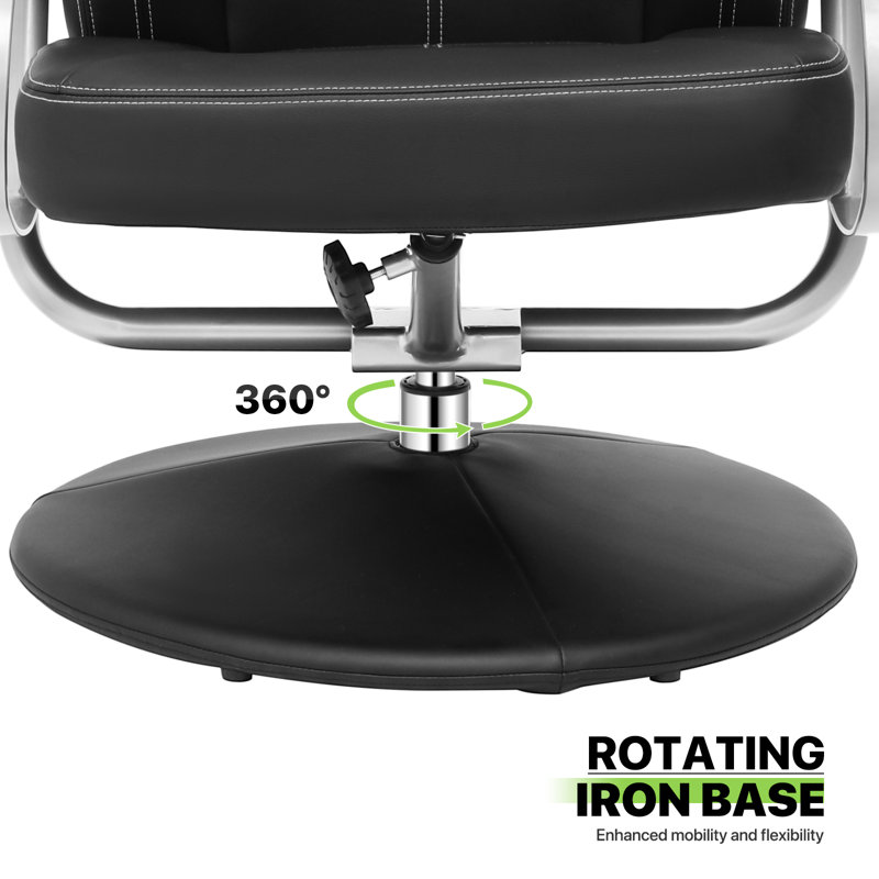 Recliner Upholstered Video Gaming Chair with Ottoman