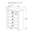 Commode 5 tiroirs Monge
