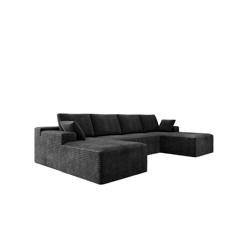 Spacieux modulaires modulaires, rembourrés de velours côtelé moelleux, aucun assemblage requis, idéal pour n'importe quelle pièce