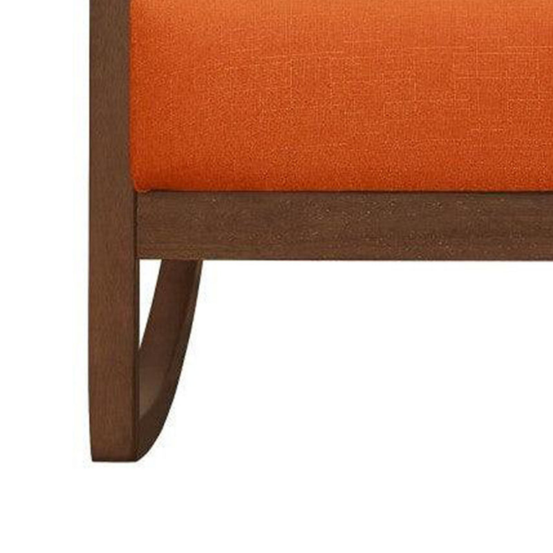 Fauteuil de 32 po de largeur, Tissu orange performance