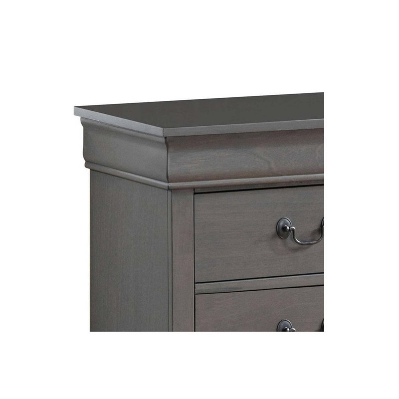 1pièce table de chevet Louis Philippe, Gris