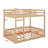 Full Over Full Wood Bunk Bed With Ladder And Guardrails-1526097760
