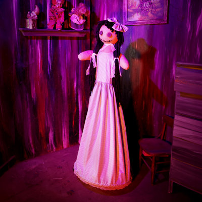 «Haunted Hill Farm» 4,9 pi, fille animée d'Halloween animée avec sonorisation