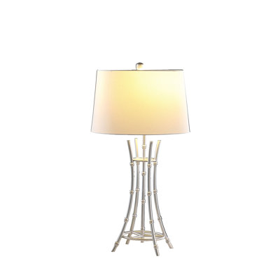 29.25" In Kiara Modern Satin Bamboo Metal Table Lamp