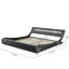 Small Double Bed，Upholstered Sleigh Bed-1193239569